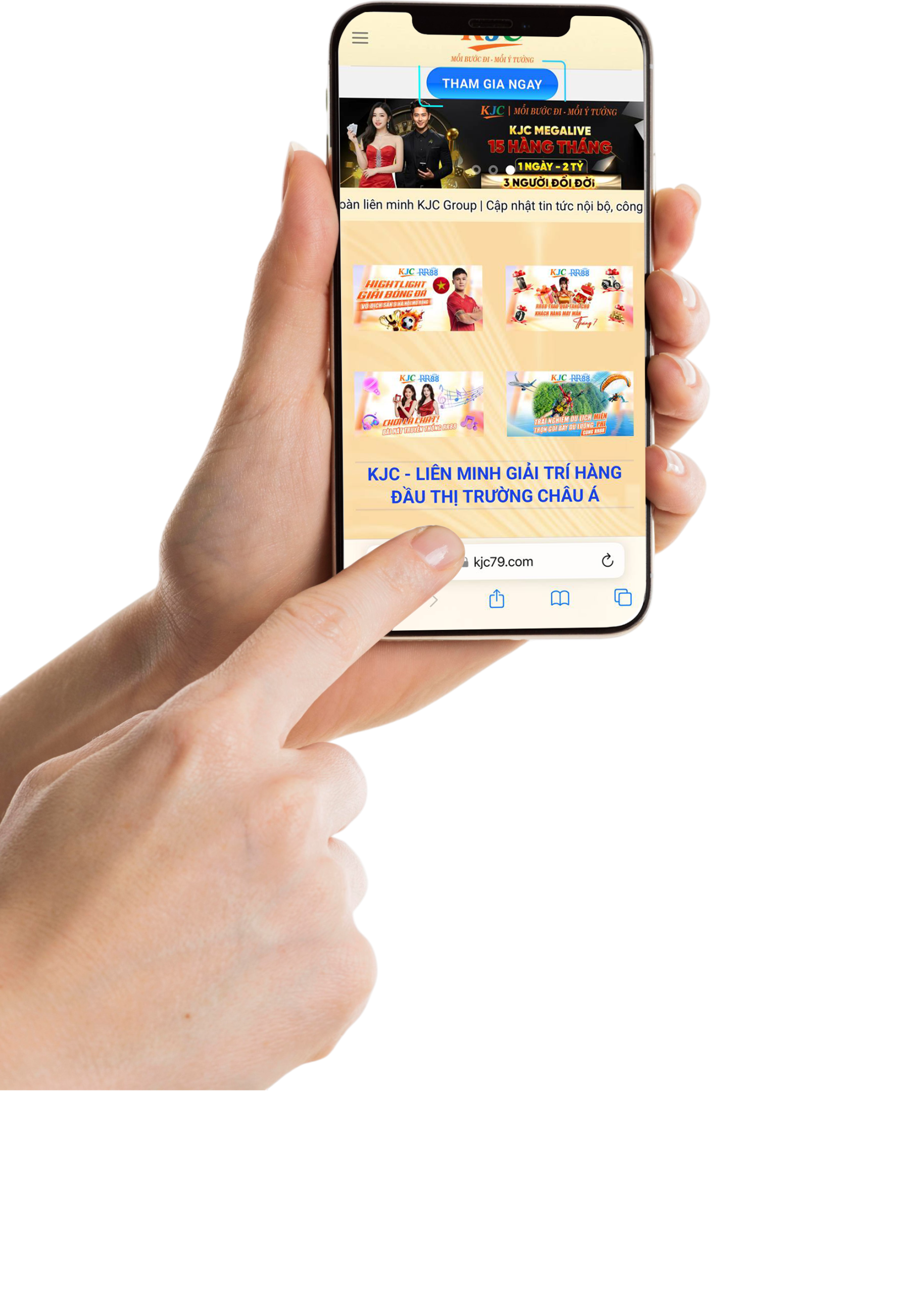 Mockup KJC tải app