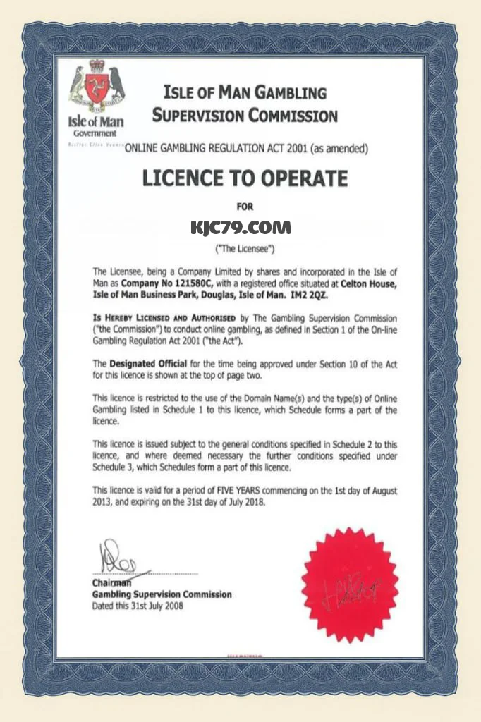 Giấy phép hoạt động KJC